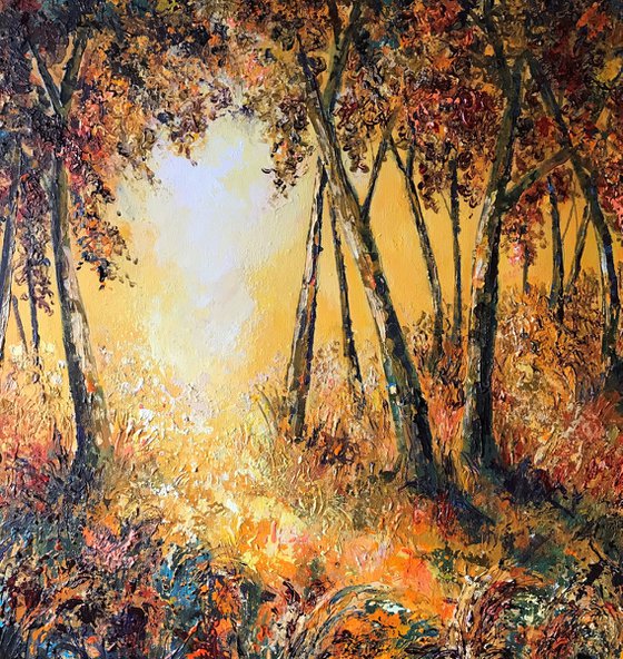 Autumn Fire -landscape painting