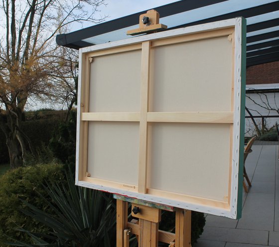 Two under an umbrella.