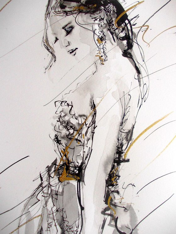 Woman Series  ink drawing