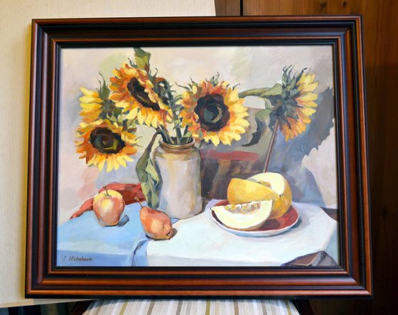 Sunflowers And Melon