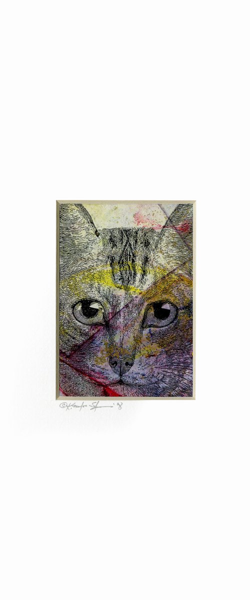 Cat 1 - Painting by Kathy Morton Stanion by Kathy Morton Stanion