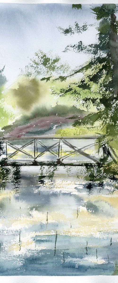 Woodland Bridge by Olga Tchefranov (Shefranov)