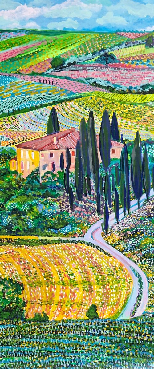 Tuscany Landscape by Alexandra Djokic