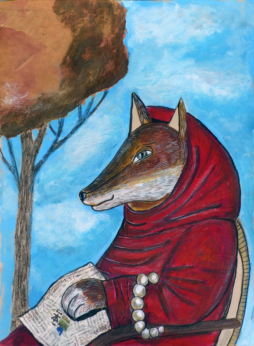 Surrealistic Painting , The Autumn Of The Patriarch #2 By Elizabeth Vlasova, 18 X 24, Artwork For Sale On Artfinder