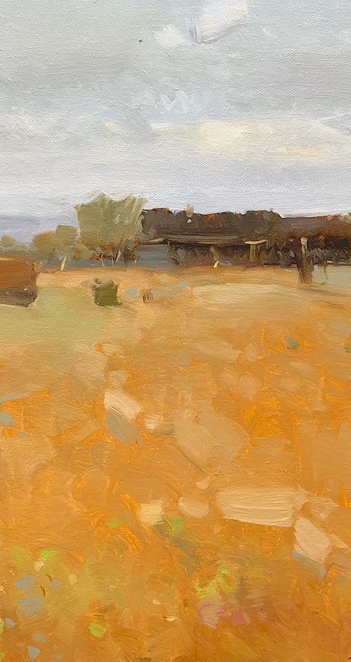 Harvest, Original oil painting, Handmade artwork, One of a kind by Vahe Yeremyan