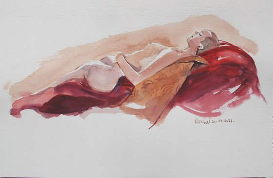 Reclining female nude