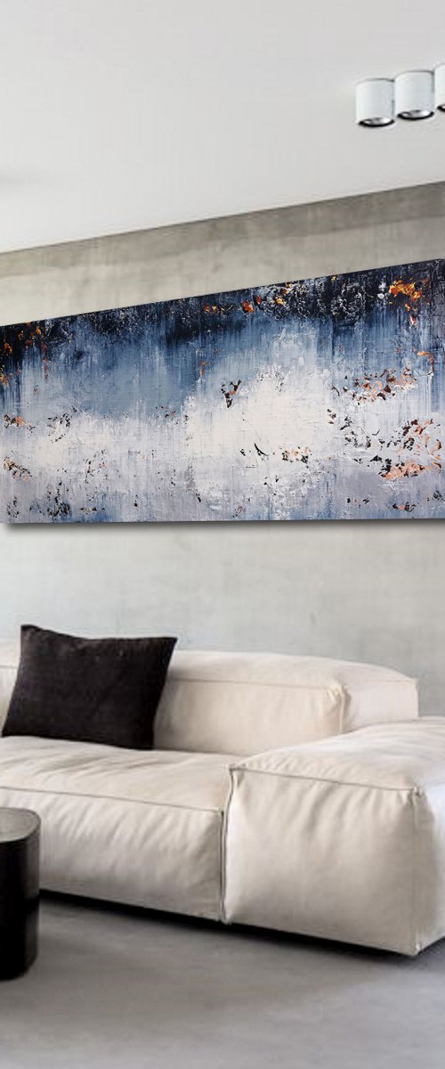 180x80cm. / abstract painting / Abstract 2112 by Alex Senchenko