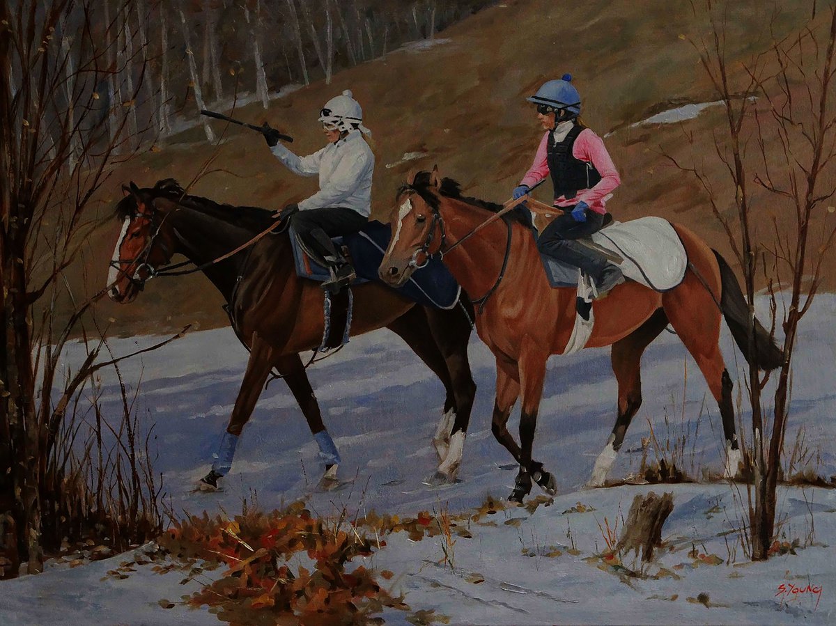 Saturday Horse Riding  (Framed) by Salvador Young