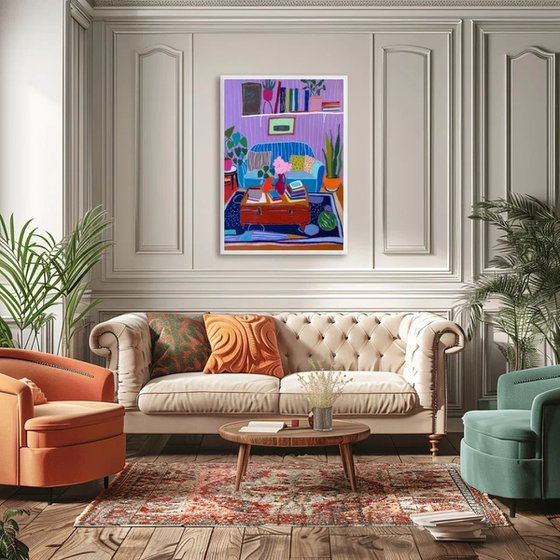 Purple Living Room Dream