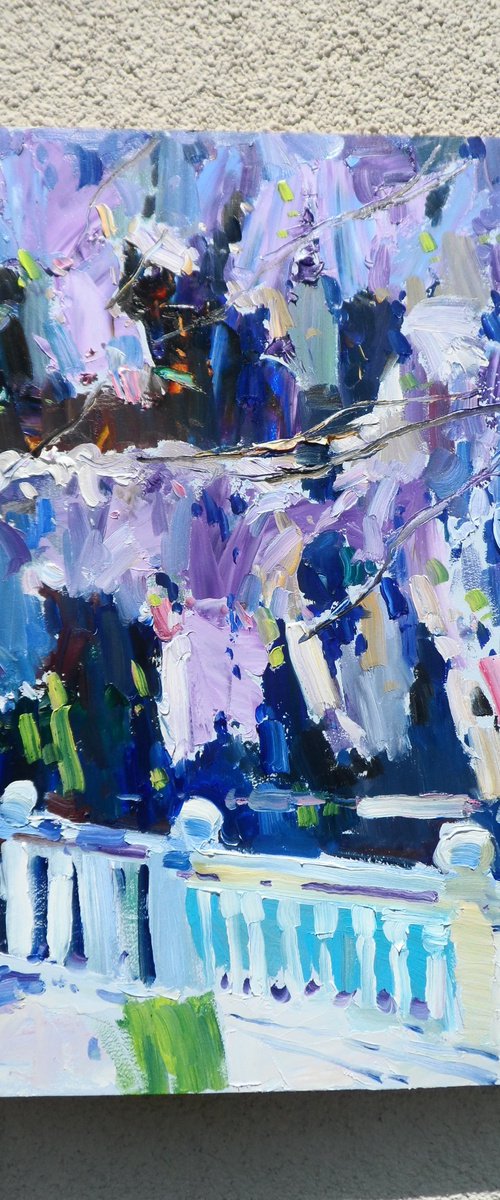 " Wisteria Flowers " by Yehor Dulin