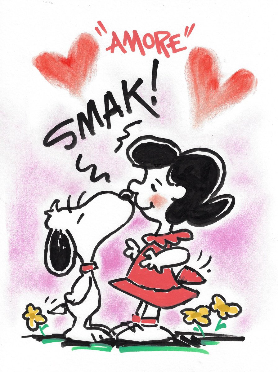 Cartoon Portrait Watercolour By Ben De Soto, 9 X 12, Amore Ii, Original Artwork