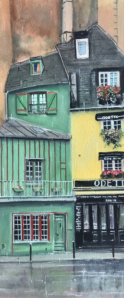 Odette in the rain by Darren Carey