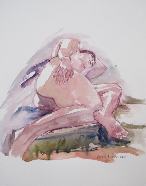 Reclining female nude by Rory O’Neill