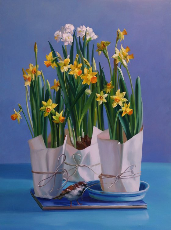 "Still life with daffodils"