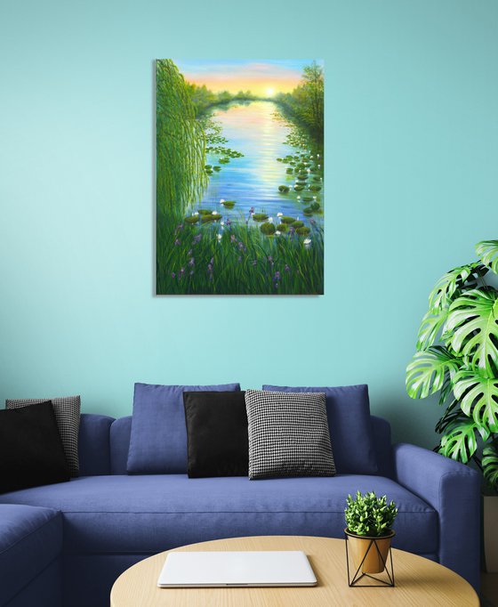 Water lily pond