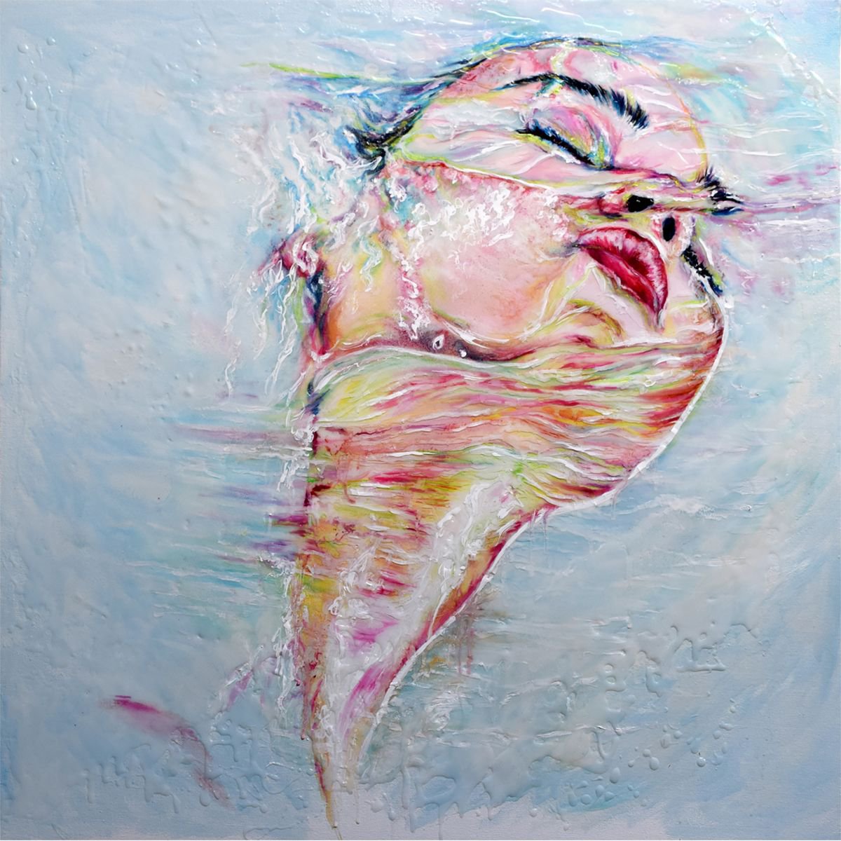 Dreams/ Large 80 cm x 80 cm by Anna Sidi-Yacoub