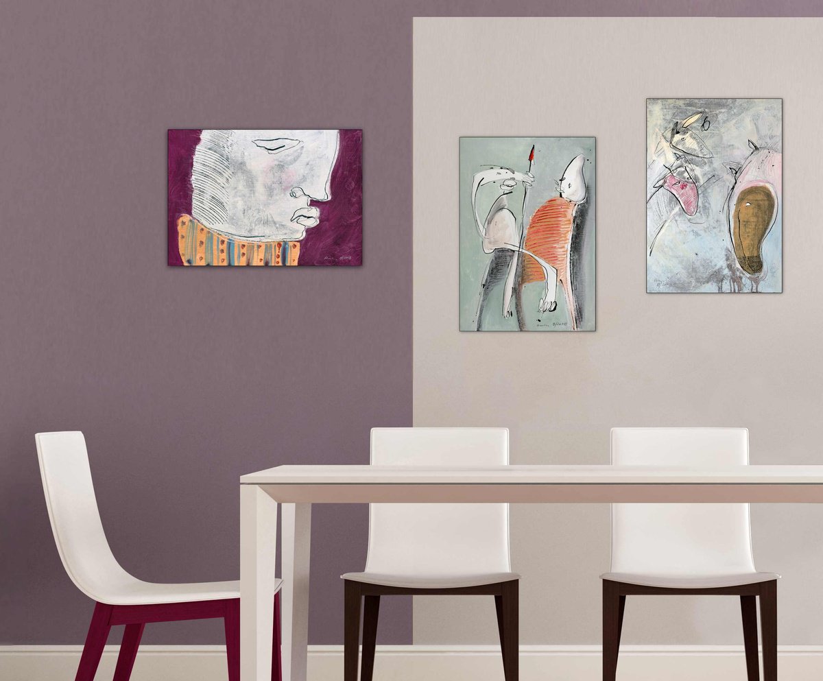 Portrait Acrylic Painting By Jiri Havlik, 20 X 14, My Friend Ed, Original Artwork