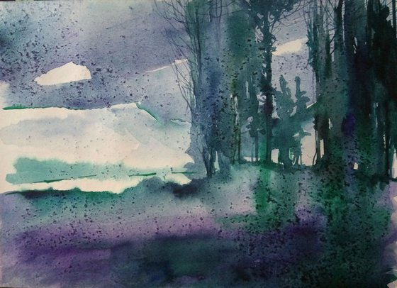 Watercolor painting by Artem Grunyka