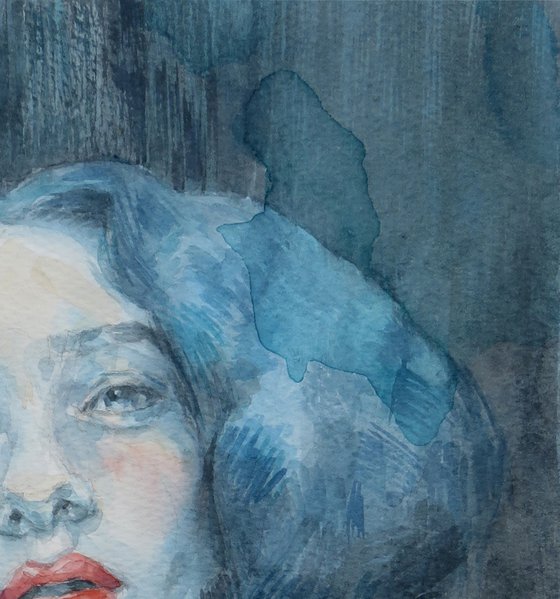 Lady blue