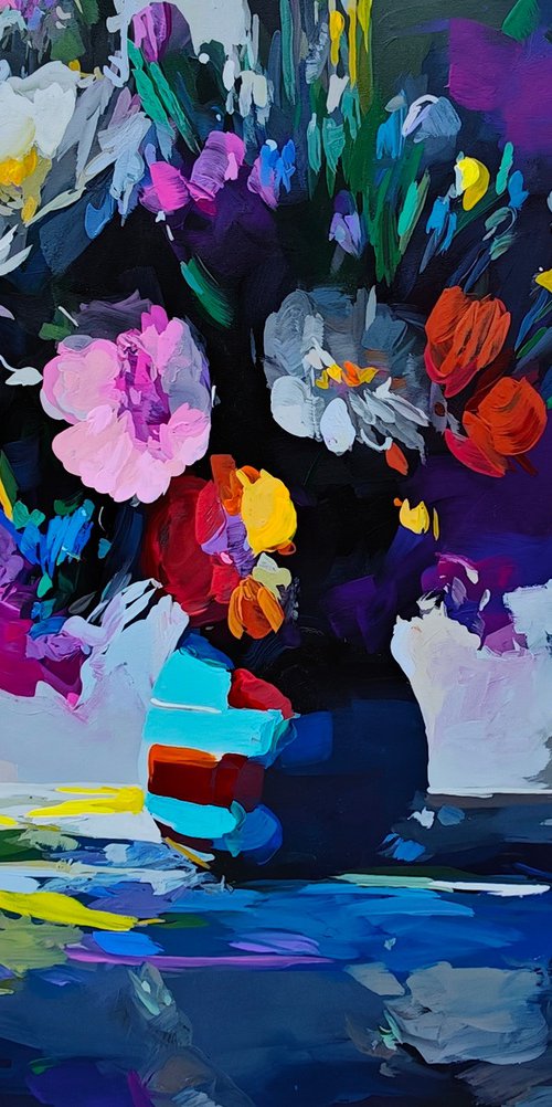 Vase with flowers by Daniel Henciu