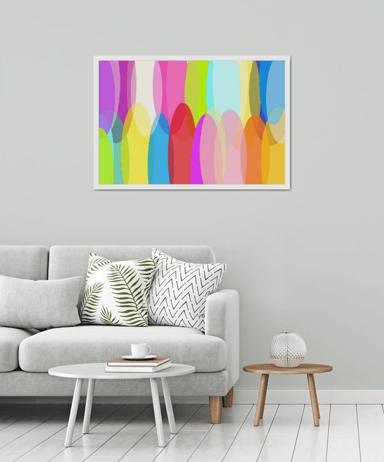 Abstract а rainbow of emotions artmodern