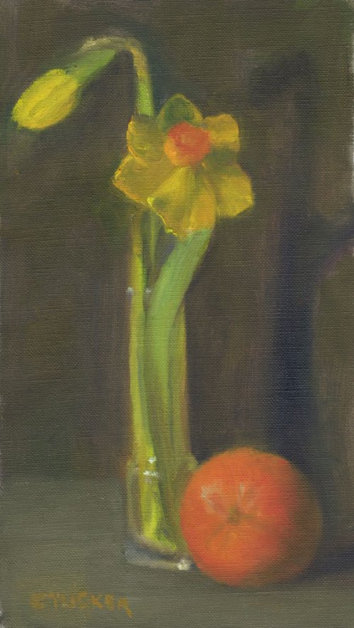 Daffodils and Orange by Elizabeth B. Tucker