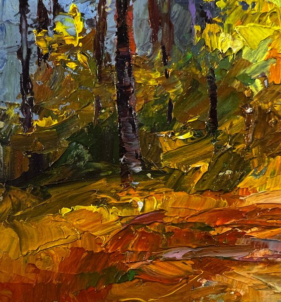 Golden Autumn Forest