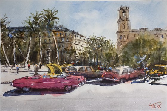 Old cars in Havana (large format)