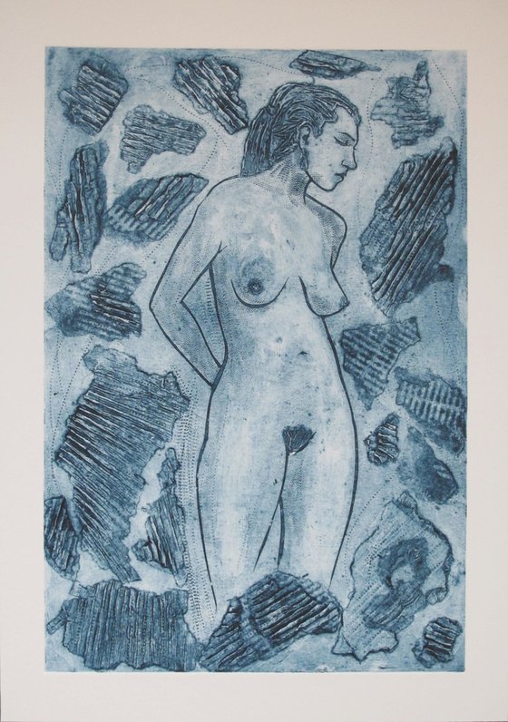 Standing female nude