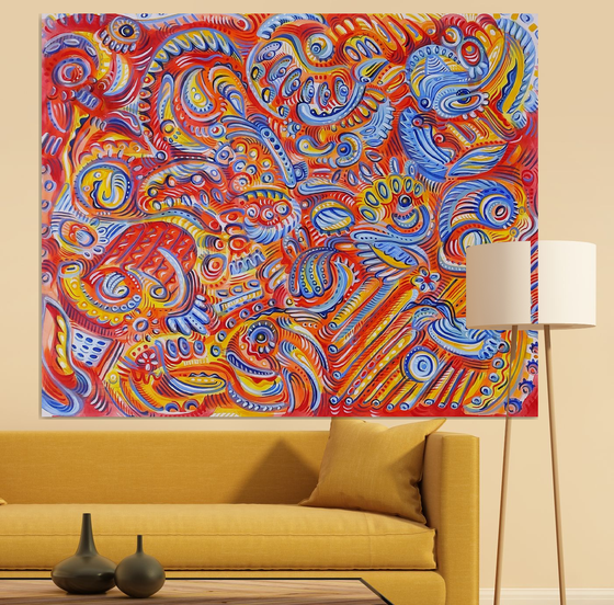 ABSTRACT PARTY 130x160cm