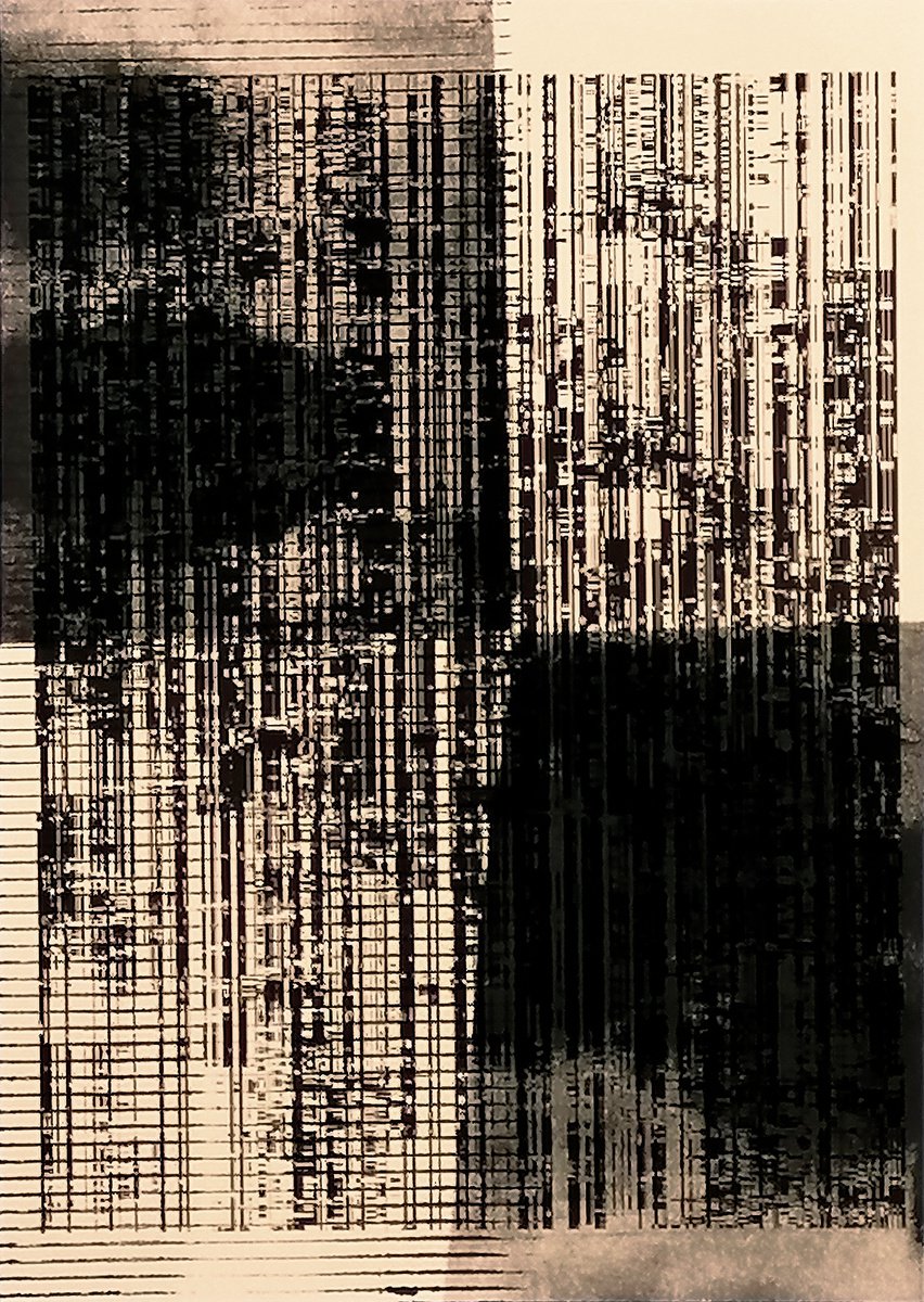 Abstract Collage By Petr Strnad, 11 X 14", Formation 2., Original Artwork