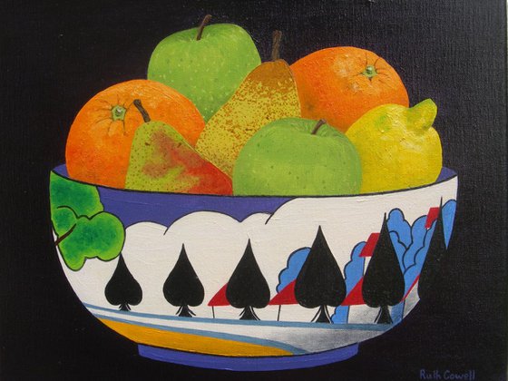 A Clarice Cliff Bowl of Fruit