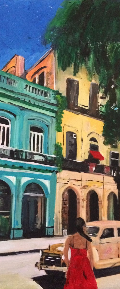 Green Mint And Banana In Havana by Andrew  Reid Wildman