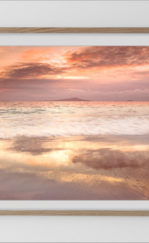 Sunset Over Pabbay by Lynne Douglas