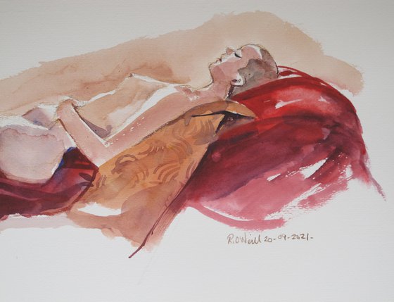 Reclining female nude