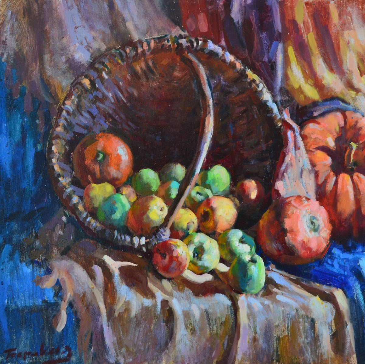 Still Life with Apples by Andriy Berekelia