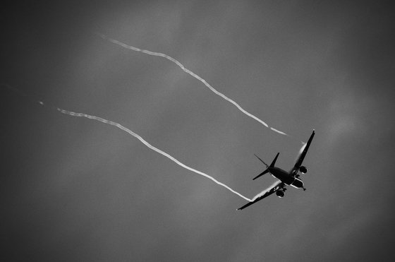 Landing at Heathrow, London, UK [Framed; also available unframed]