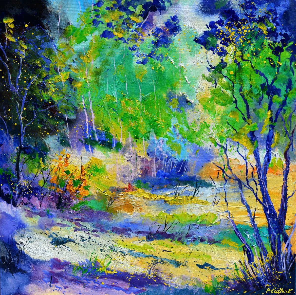 A Clearing In The Wood-8823 By Pol Henry Ledent, 31 X 31, Artwork For Sale On Artfinder