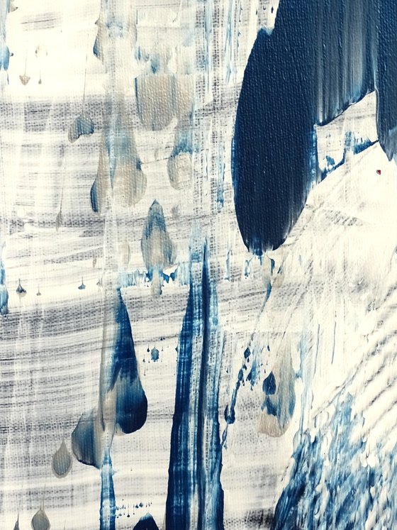 Blue connection diptych