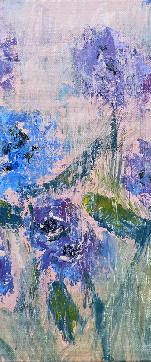 Purple and Blue Flowers by Jessica Davidson