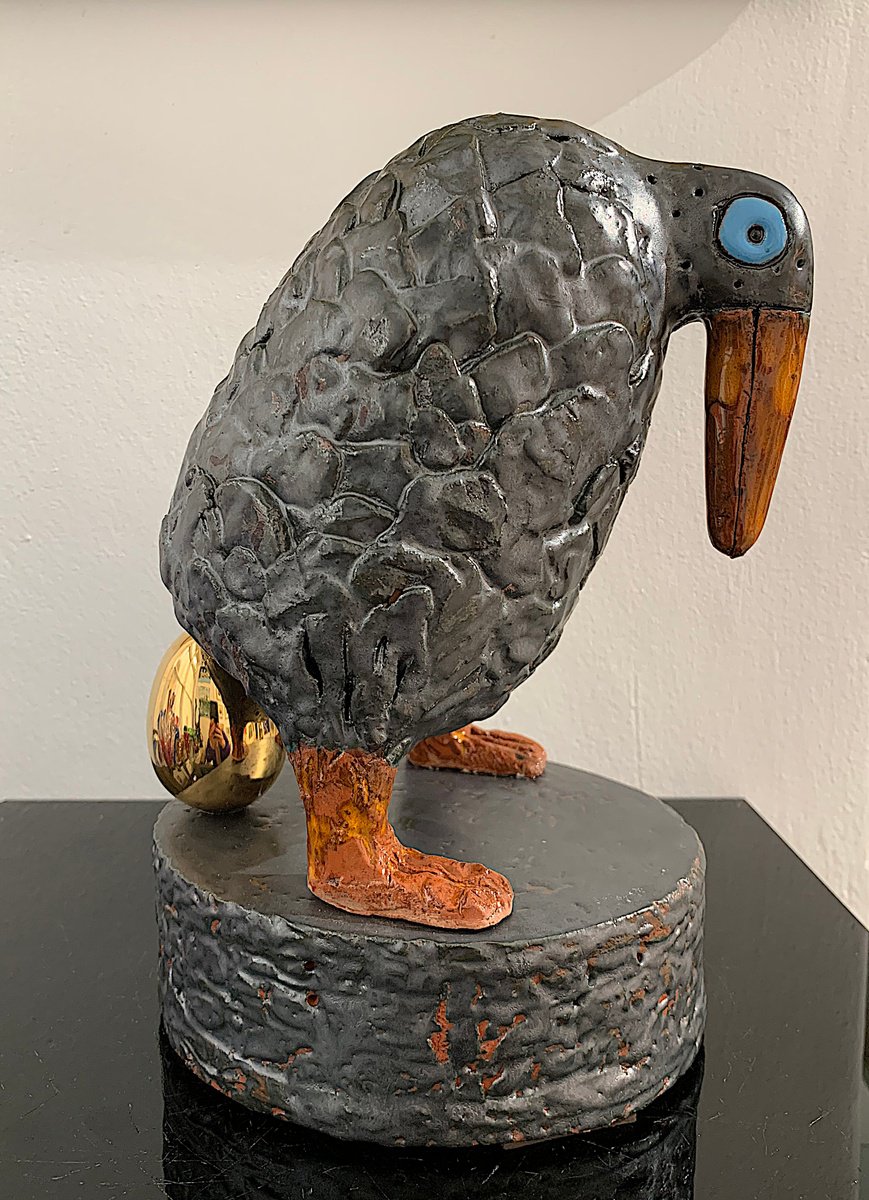 Black Bird with Golden Egg by Nora Blazeviciute