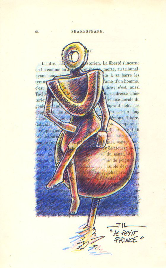 Le petit prince, sketch of sculpture