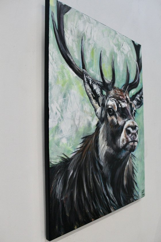 Stag painting called Call Of The Wild