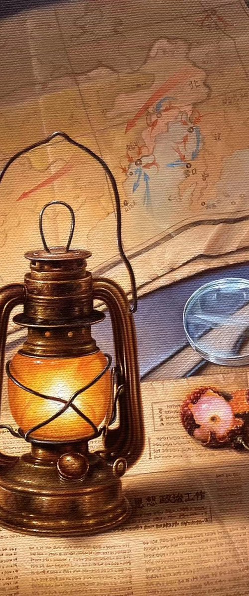 Original Still life oil painting by Kunlong Wang