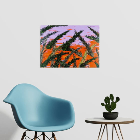 Grass In Purple Color