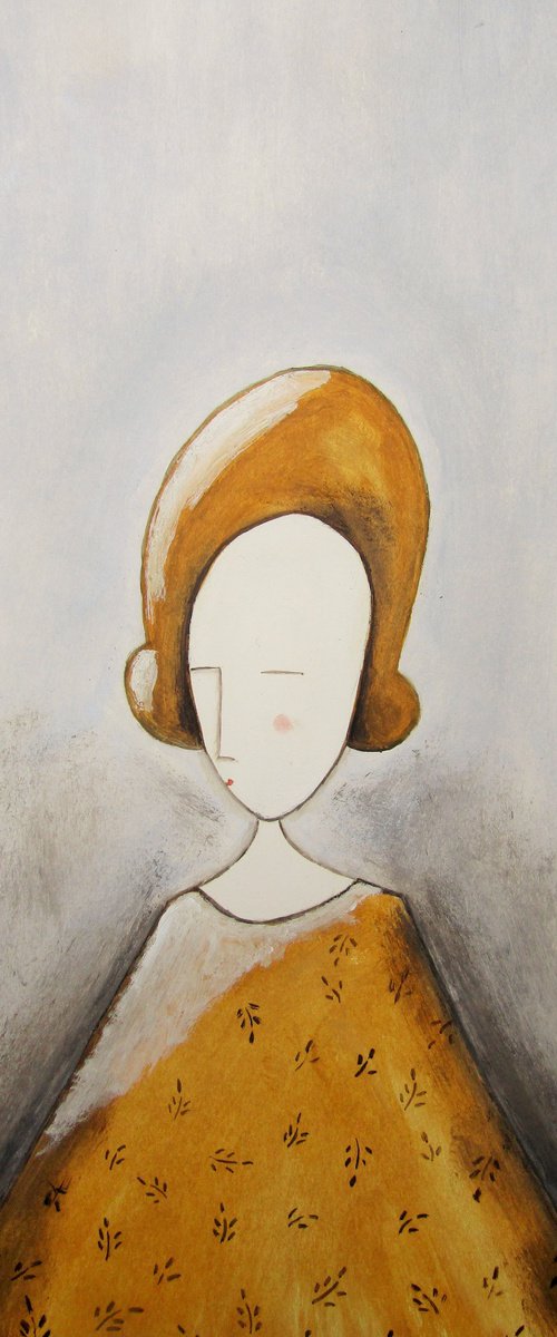 The woman in ocher by Silvia Beneforti