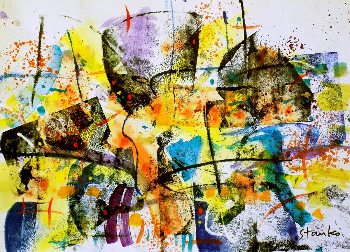  Abstract Landscape-Xviii By Stanislav Bojankov, 28 X 20, Artwork For Sale On Artfinder
