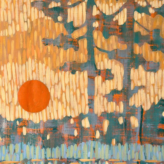 Pine Forest By The River