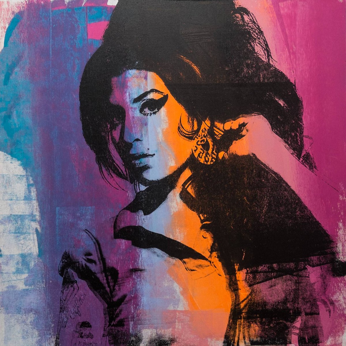 Amy Winehouse Painting by Dane Shue by Dane Shue