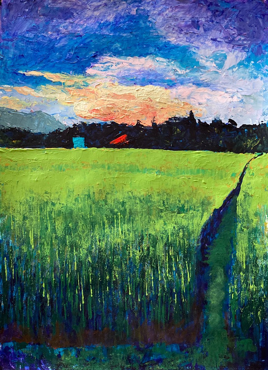 Path through the fields by John Cottee
